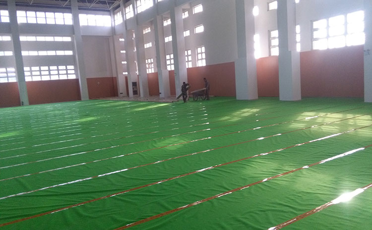 柞木乒乓球館木地板怎么維修?